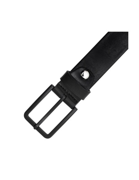 Black leather belt