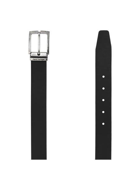 Black leather belt