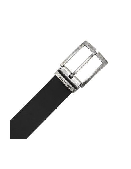 Black leather belt