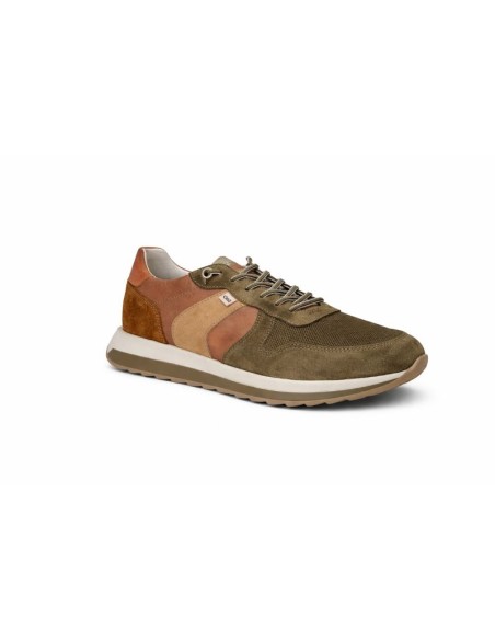 Brown suede sport shoe