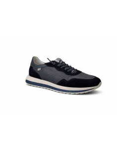 Deportivo de ante liso color azul 2