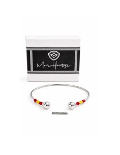 Bracelet en argent cuir-noir JWM-BRAESP-PLATA 2
