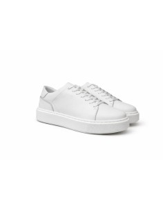 White leather sneakers