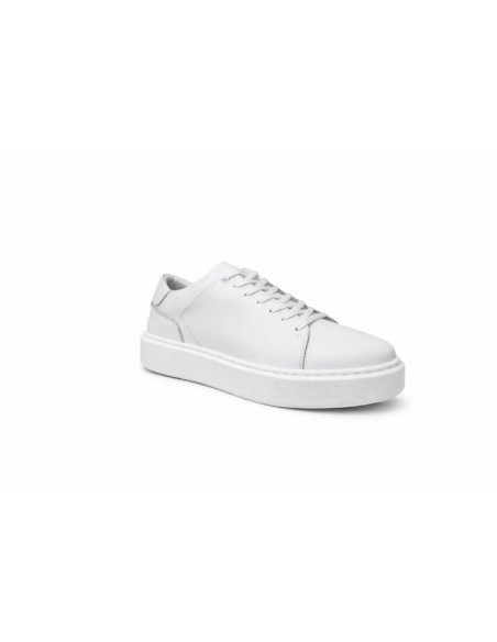 White leather sneakers