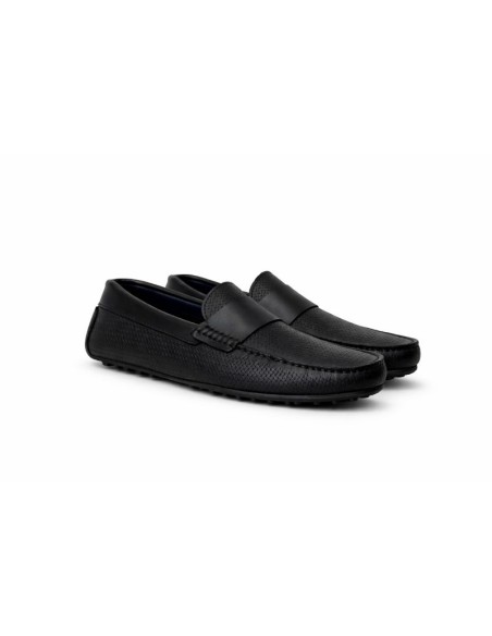 Mocassin de peau le noir MOCBASKET-NEGRO