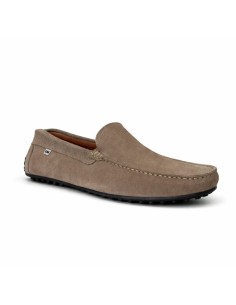 Mocasín de ante liso color beige 2