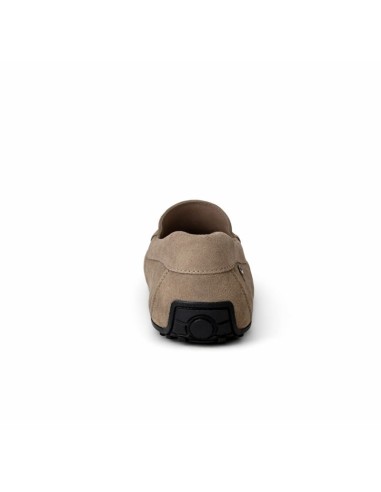 Beige suede moccasin