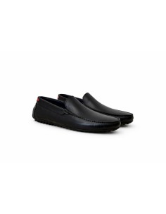Mocassin de peau le noir MOCSAFLAG-NEGRO 2