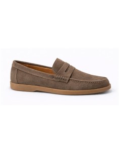 Mocasín de ante con antifaz color marrón 2
