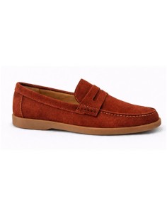 Mocasín de ante con antifaz color rojo 2