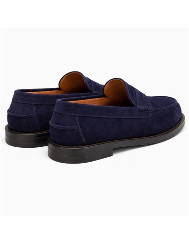 Mocassin suède bleu SATORA-NAVY