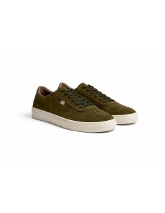 baskets suède vert SELNOR-KAKI 2