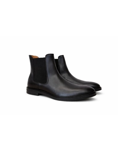 Brown leather chelsea boots