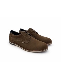 Brown suede derby