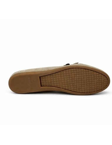 Beige suede women's mocassins