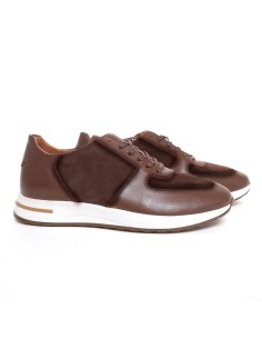 Brown leather sport shoe 2