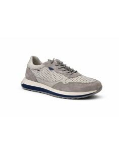 Deportivo de ante liso color gris 2
