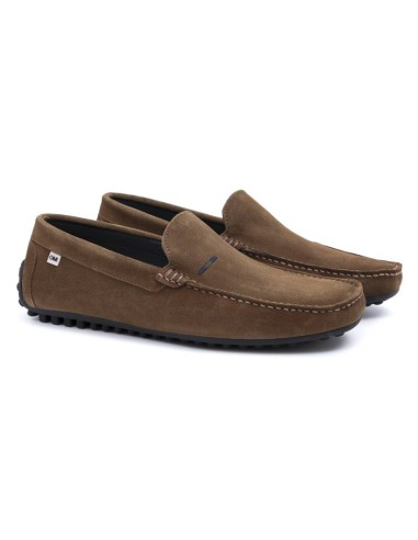 light brown suede moccasin SORTIZ-CUERO