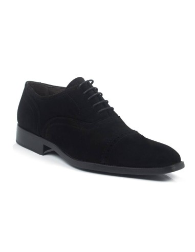 Oxford suède noir SULCOS-BLACK