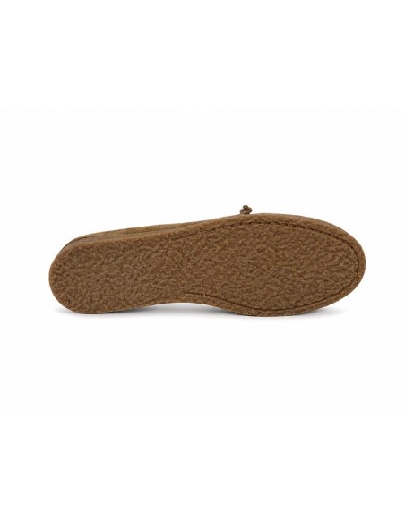 Light Brown leather women's moccasins