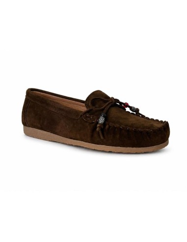 femmes mocassins de peau marron W-MOCTER-TESTA