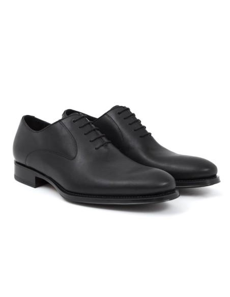 Oxford de piel con costura color negro