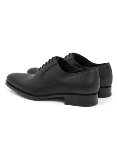 Oxford de piel con costura color negro
