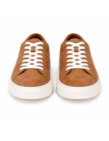 Sneakers de ante liso color marrón