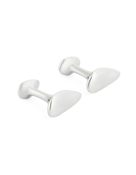 Gemelos de latón figura divertida color plata