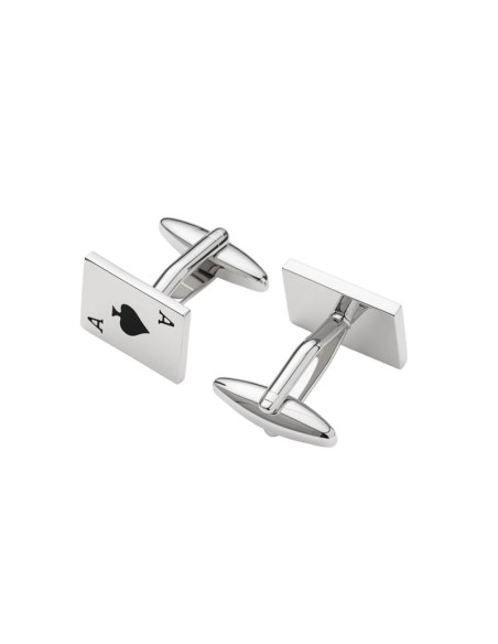 Gemelos de latón figura divertida color plata