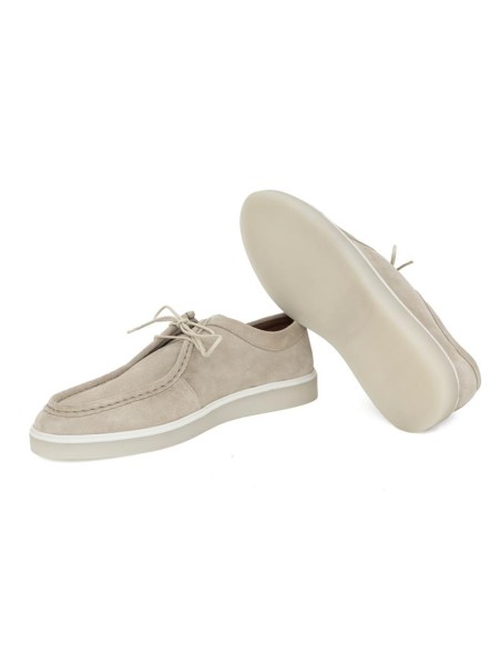 Camel suede moccasin