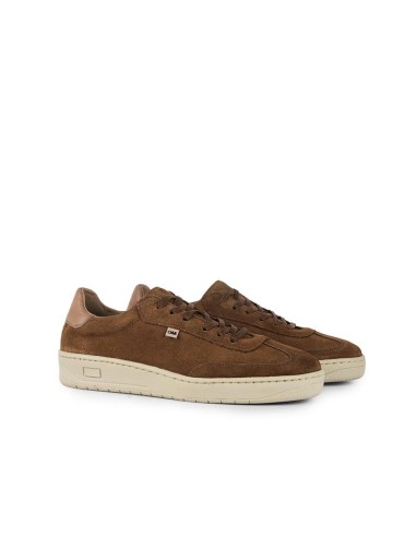 Sneakers de ante liso color cuero