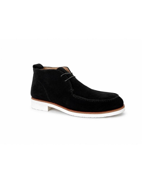 Black suede boot