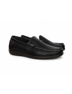 Mocassin de peau bleu MEROR-NAVY