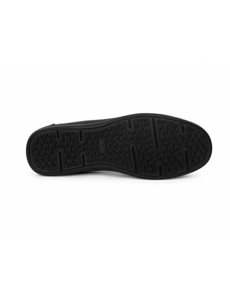 Blue leather moccasin