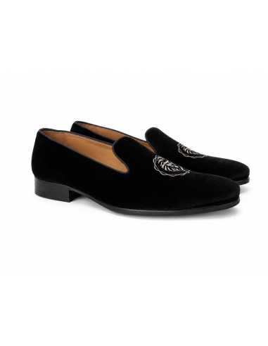 Black suede moccasin