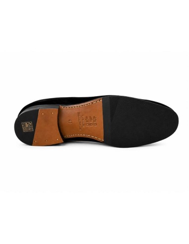 Black suede moccasin