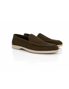 Mocassin nubuck vert MIROR-KAKI