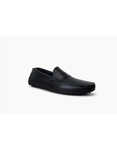 Black leather moccasin 2