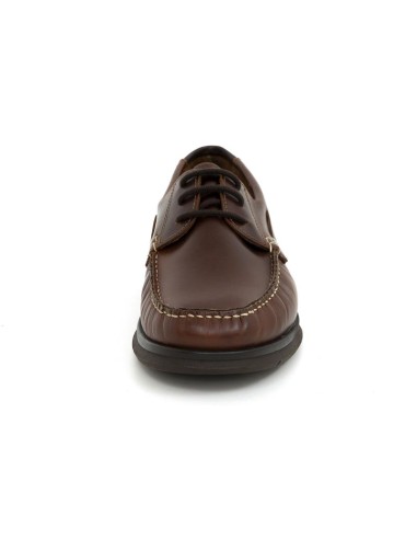 Nautique de peau marron NOLAT-MARRON