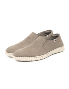 Mocasín slip-on con suela en contraste color beige 2
