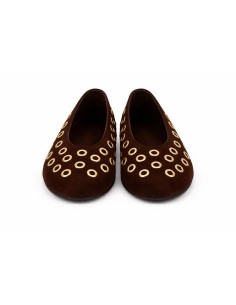 Brown suede Ballet Flat