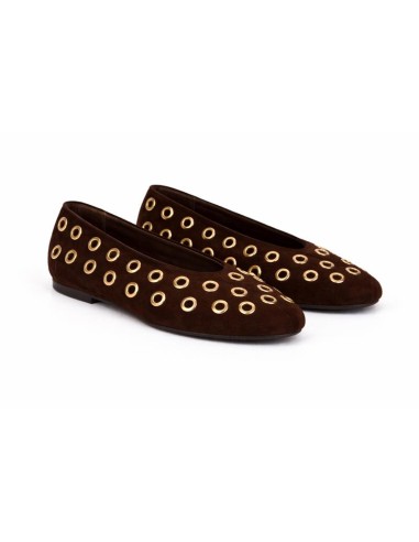 Brown suede Ballet Flat