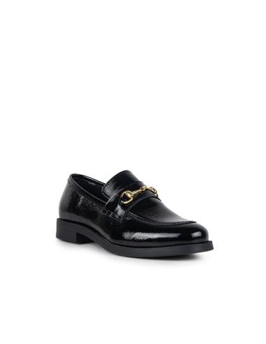 Mocasines de mujer de piel liso color negro