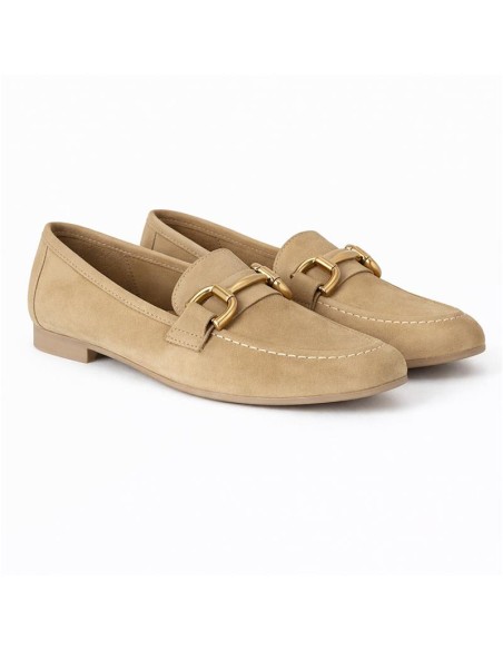 femmes mocassins suède beige W-SEMUNA-SAND