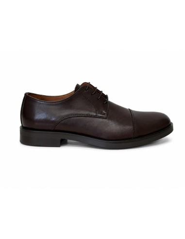Brown leather derby