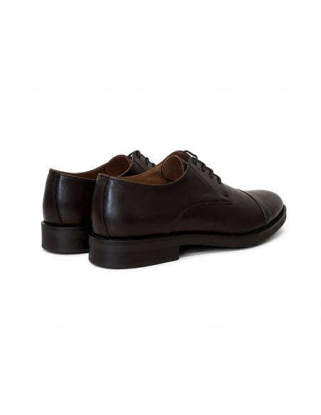 Brown leather derby