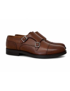 Brown leather monkstrap