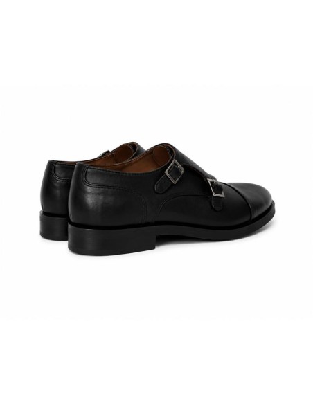 chaussure avec boucle de peau le noir CORVIN-NEGRO