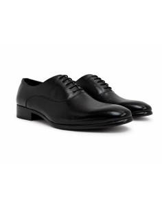 Oxford de piel con costura color negro
